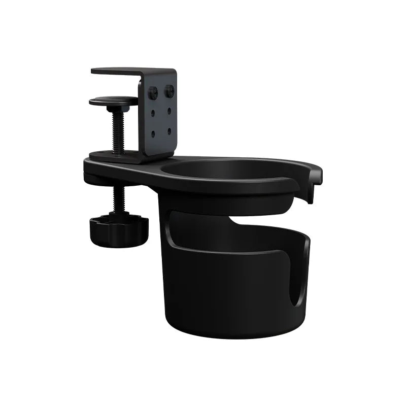 Desk Cup Holder , Universal Adjustable Upgraded Arm Clamp Stand for Coffee Mugs, Water Bottles